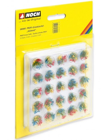 NOCH 06900 PROFI ciuffi d'erba con fiori