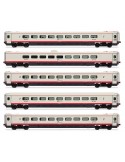 RIVAROSSI HR3024 Frecciabianca, set 5 carrozze intermedie ETR 460, ep. VI