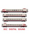 RIVAROSSI HR2963S Cisalpino ETR 470 livrea d'origine, Ep. V DCC SOUND