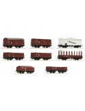 ROCO 44003 Set 8 carri merci DRG