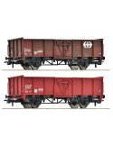ROCO 77034  Set 2 carri merci apertI, SBB