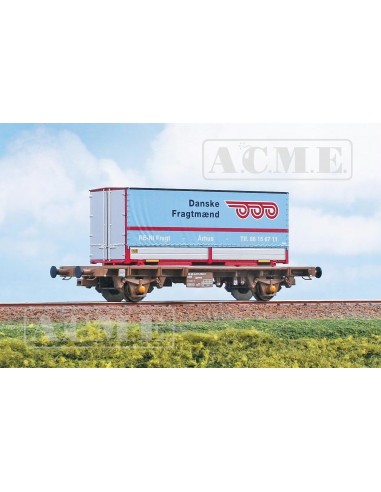 ACME 40512 Carro DSB con cassa mobile ''Danske Fragtmænd'', Ep.V