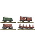 FLEISCHMANN 6660119 Set da 4 pezzi: Treno merci, DB