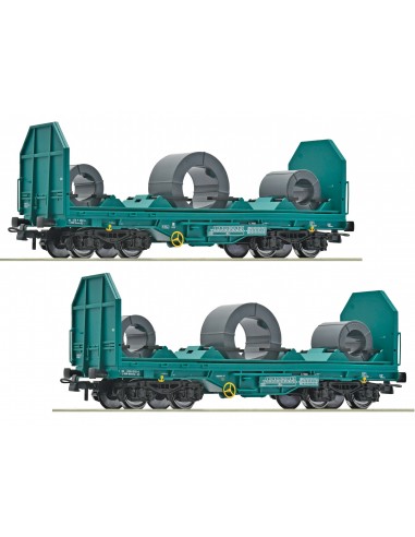 ROCO 6600181 SET 2 CARRI TRASPORTO COILS, TRENITALIA