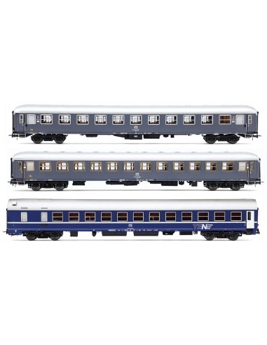 RIVAROSSI HR4411 FS, set di 3 carozze Exp 234/235 "Remus" Roma–Vienna