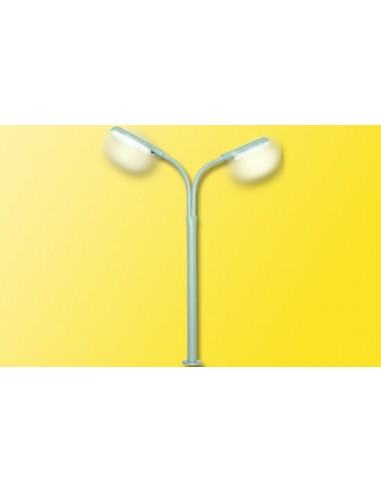 VIESSMANN 6095 - Lampione stradale moderno a due luci scala H0