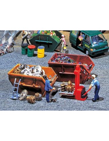 FALLER 180908 - CASSONI PER ROTTAMI