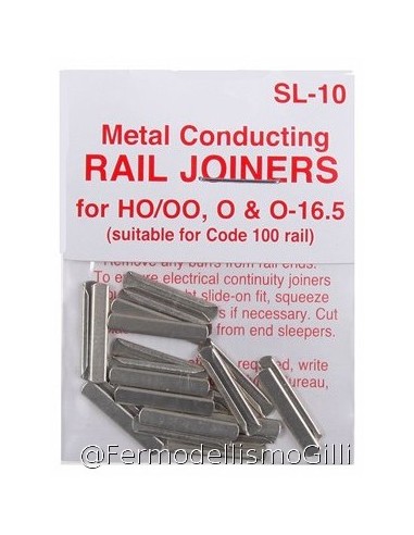 PECO SL-10 Giunzioni metalliche per binari codice 100