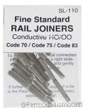 PECO - SL-110 Giunzioni metalliche binari codice 83 - 75 - 70 24pz.
