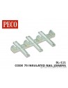 PECO SL-111 - Blister Giunzioni isolate in plastica per binari codice 75 e 83