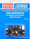 PECO PL-15 - Doppio micro interruttore per motori scambi PL-10