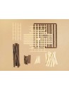 AUHAGEN 42553 - Kit CATASTE DI LEGNAME/TRONCHI