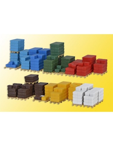 KIBRI 38662 - Set Deco scatole, merci su pallet