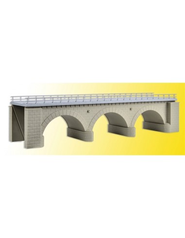 KIBRI 39721 - Kit Ponte ad arco in pietra diritto con pilastri rompighiaccio