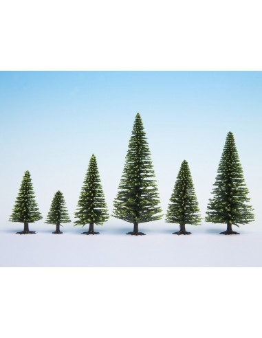 NOCH 26826 - Alberi di abete rosso, 50 pezzi, alti 5-14 cm