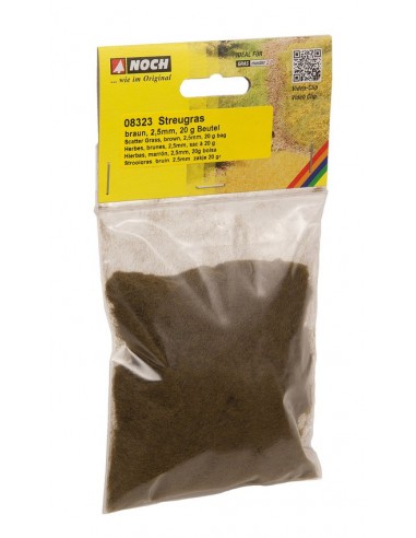 noch 08323 - Erba sintetica, marrone, 2,5 mm