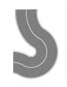 NOCH - 34204 Strada curva grigia, 2 Pz.
