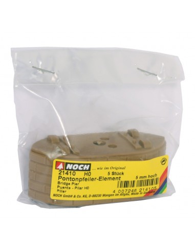 NOCH 21410 - Sezioni di pilastro ponte. 5 Pz. 5mm