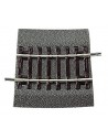 ROCO 42509 - Binario curvo R3 ¼, 419,6mm 7,5° con massicciata