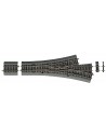 ROCO 42543 - Deviatoio a tre vie DWW15, 287,5 mm, con massicciata