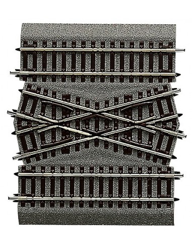 ROCO 42598 - Elemento centrale per incrocio doppio DGV15, 115 mm con massicciata