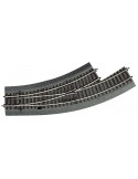 ROCO 42556 - Deviatoio in curva sinistro BWI2/3 con massicciata, polarizzato