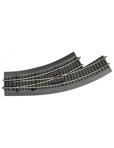 ROCO 42556 - Deviatoio in curva sinistro BWI2/3 con massicciata