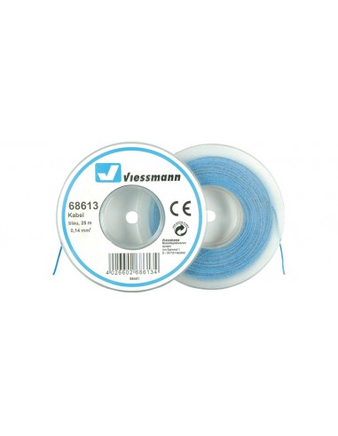 Viessmann 68613 - Cavo in bobina, 0,14 mm², Blu, 25 m