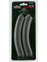 Kato 20-170 - 4 Binari curvi R216-45° R8 1/2"-45°